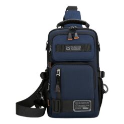 Sacoche poitrine homme en toile Oxford, 32 cm de hauteur, vue principale