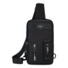 Sacoche poitrine homme multipoche en toile polyester, vue principale
