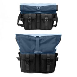 Sacoche poitrine homme pour ordinateur 13,3 pouces, vue de trois quarts