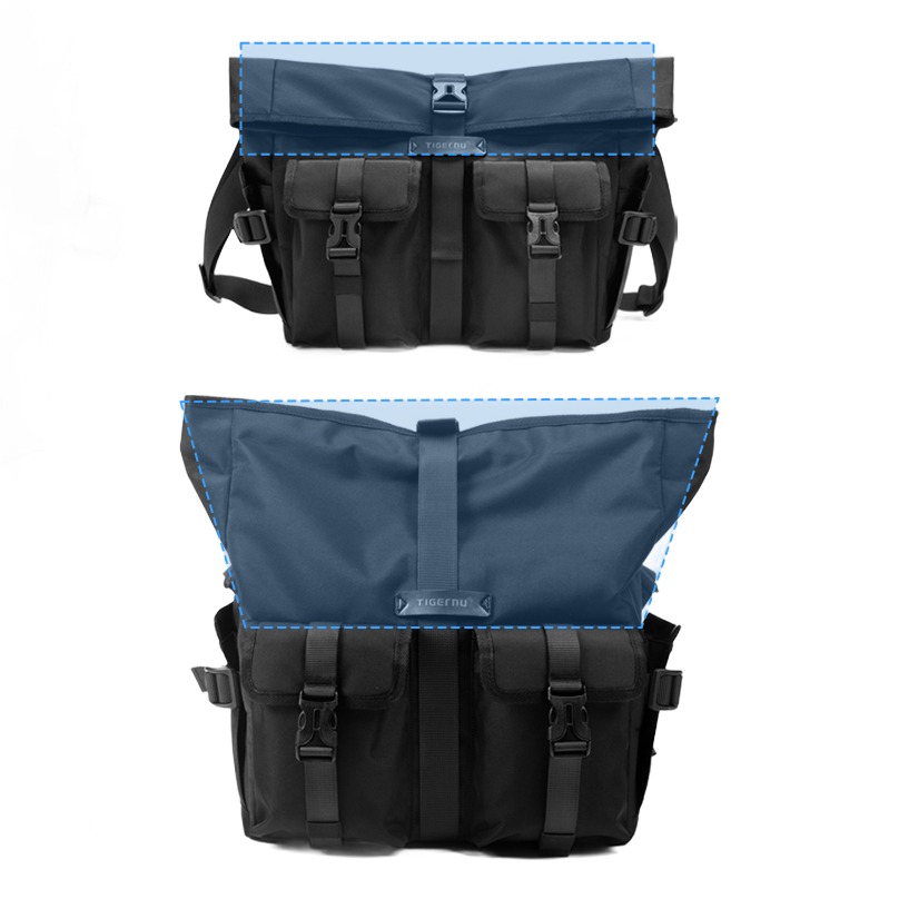Sacoche poitrine homme pour ordinateur 13,3 pouces 2 Sacoche poitrine homme pour ordinateur 13,3 pouces, vue de trois quarts