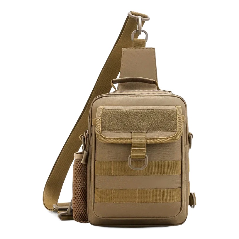 Sacoche tactique homme à fixation Molle, 27 x 19 x 9 cm 3 Sacoche tactique homme à fixation Molle, 27 x 19 x 9 cm, vue de face