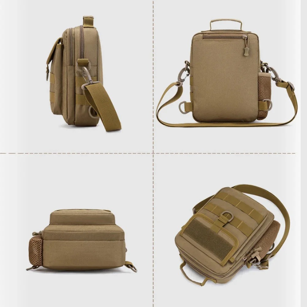 Sacoche tactique homme à fixation Molle, 27 x 19 x 9 cm 5 Sacoche tactique homme à fixation Molle, 27 x 19 x 9 cm, vue arriere