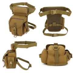 Sacoche tactique homme de cuisse, double sangle réglable, vue principale