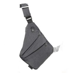 Sacoche tactique homme de poitrine antivol, port gauche ou droit, vue principale