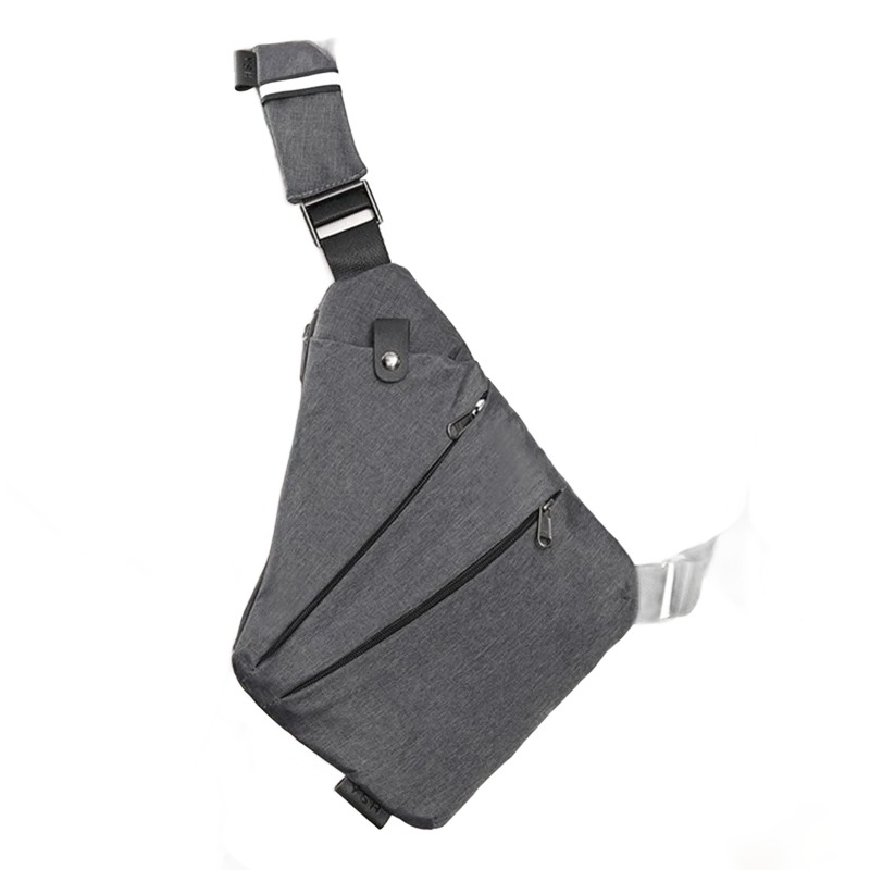 Sacoche tactique homme de poitrine antivol, port gauche ou droit 1 Sacoche tactique homme de poitrine antivol, port gauche ou droit, vue principale