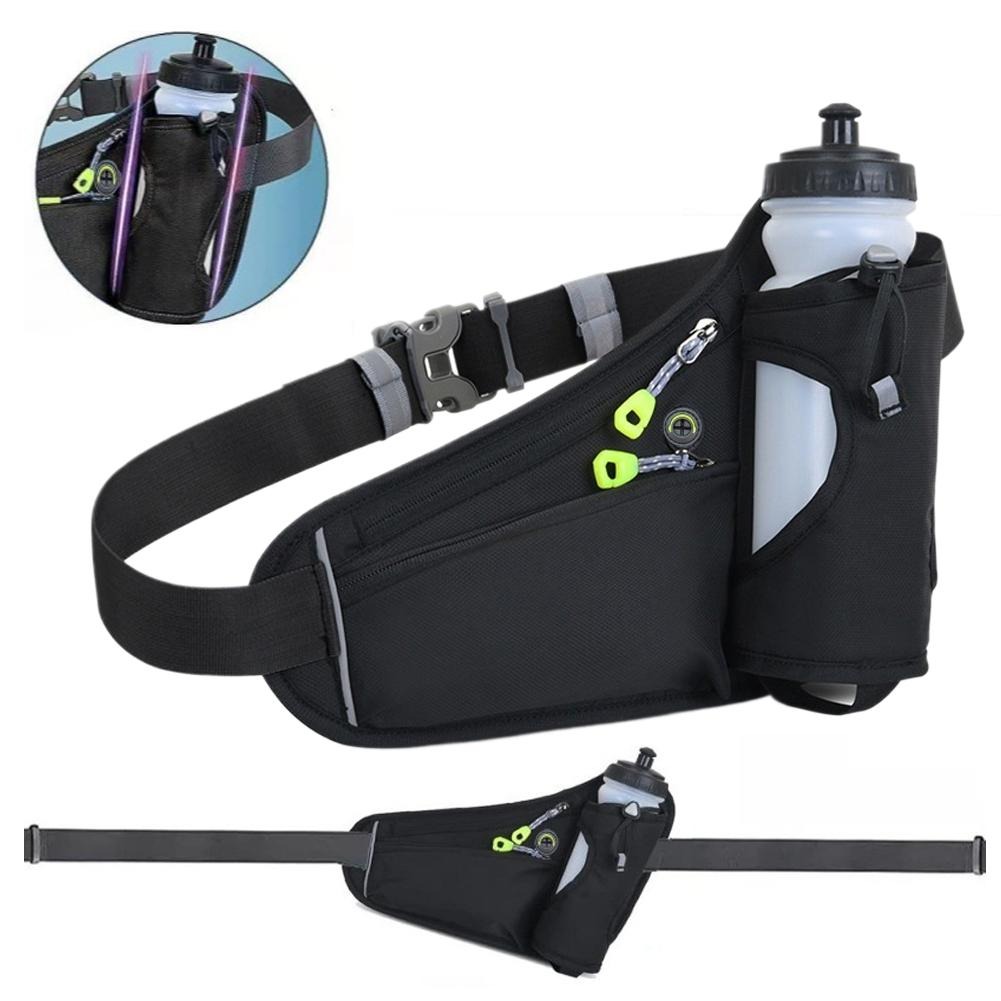 Sacoche tactique homme de sport avec porte bouteille, 150 g 2 Sacoche tactique homme de sport avec porte bouteille, 150 g, vue de trois quarts