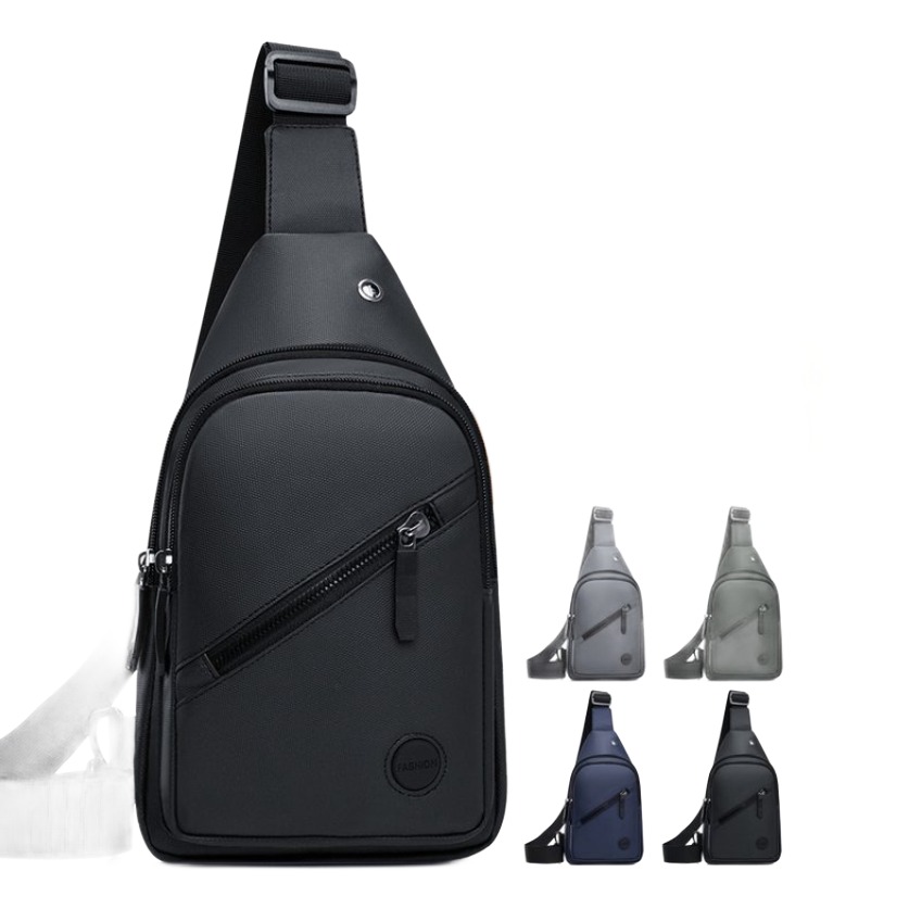 Sacoche tactique homme en nylon léger, 240 g, port en bandoulière 3 Sacoche tactique homme en nylon léger, 240 g, port en bandoulière, vue de face