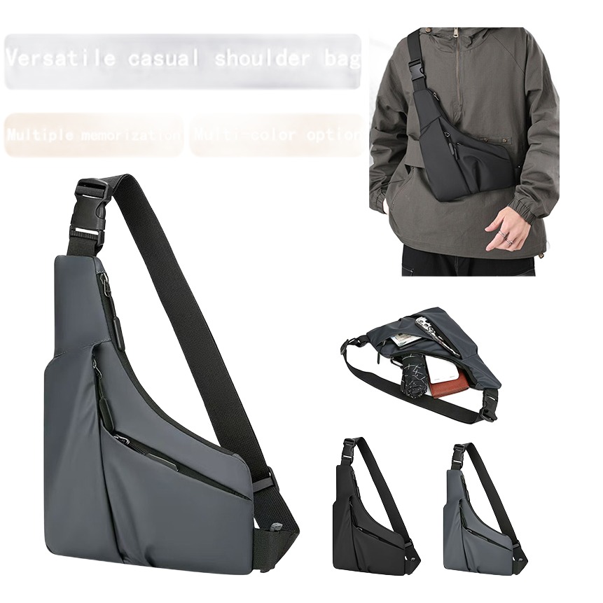 Sacoche tactique homme légère en nylon, sport 6 Sacoche tactique homme légère en nylon, sport, vue de profil
