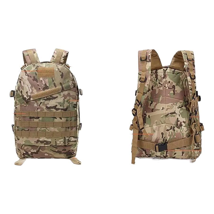 Sacoche tactique homme, sac tactique homme 50 litres a bandes d attache 3 Sacoche tactique homme, sac tactique homme 50 litres a bandes d attache, vue de face