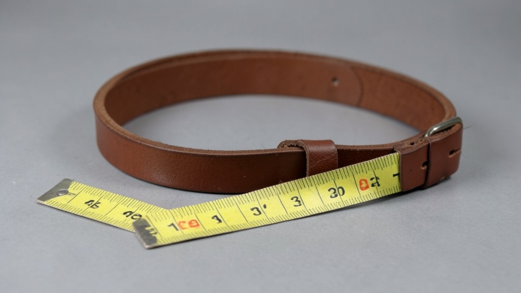 Taille ceinture homme : la mesurer sans se tromper 1 Ceinture en cuir posée à plat avec un mètre ruban pour mesurer la taille ceinture homme