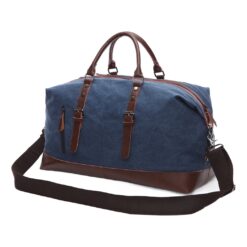 Tote bag homme en toile et cuir pour le week end, vue principale