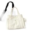 Tote bag homme en toile, poches latérales et fermeture éclair, vue principale