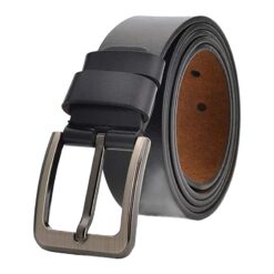 Ceinture cuir homme de vache à boucle ardillon, grandes tailles, vue principale