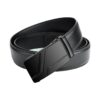 Ceinture homme boucle automatique en cuir PU, réglage sans trous, vue principale