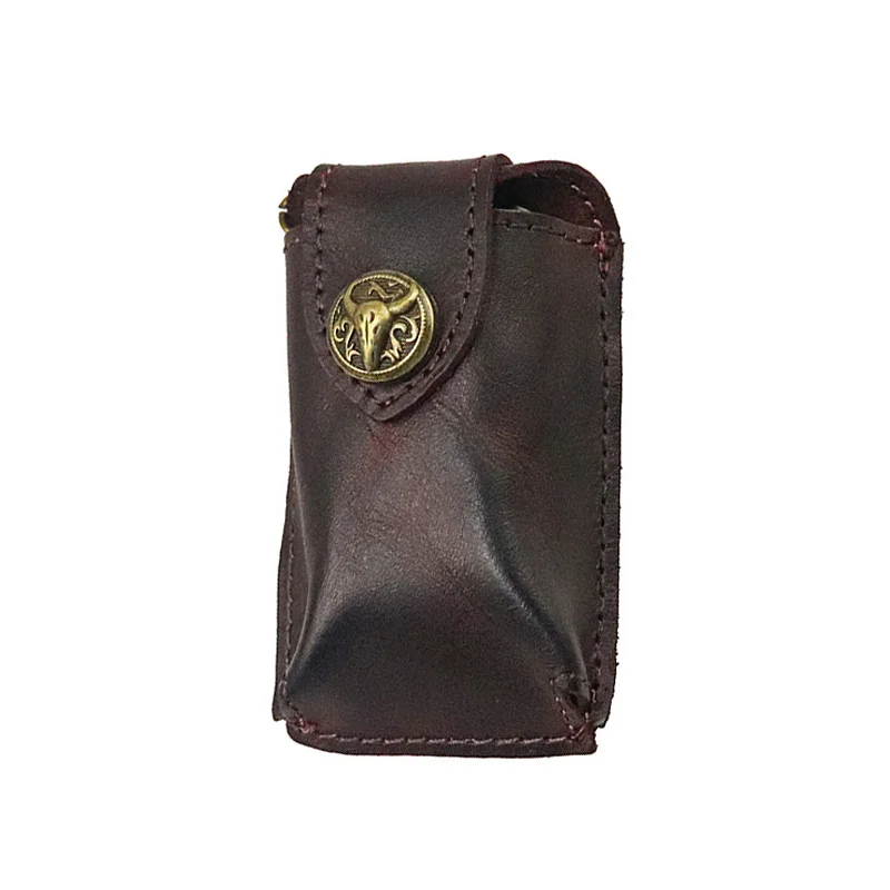 Étui à clés de voiture en cuir de vache, pochette de ceinture à chaîne 1 Étui à clés de voiture en cuir de vache, pochette de ceinture à chaîne, vue principale
