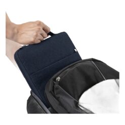 Housse ordinateur portable souple à poche avant, de 11 à 16 pouces, vue de trois quarts