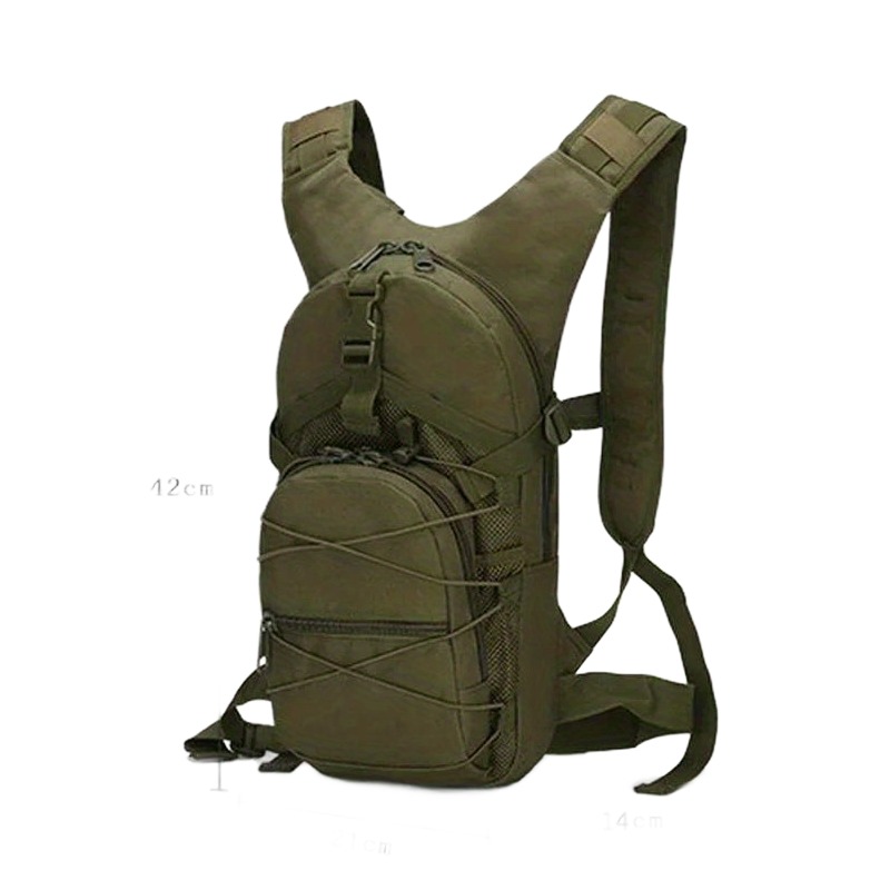 Petit sac à dos Molle 15 litres en nylon, pour vélo et randonnée 3 Petit sac à dos Molle 15 litres en nylon, pour vélo et randonnée, vue de face