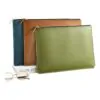 Pochette A4 zippée en similicuir, porte-documents plat en huit coloris, vue principale