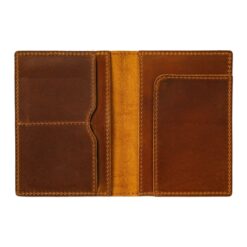 Porte-passeport cuir homme au fini vintage, six coloris, vue principale