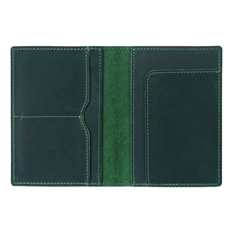 Porte-passeport cuir homme au fini vintage, six coloris, detail