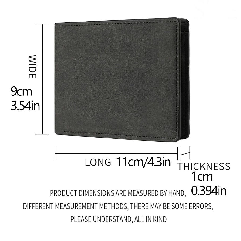 Portefeuille homme court en cuir PU au toucher doux, poche zippée 2 Portefeuille homme court en cuir PU au toucher doux, poche zippée, vue de trois quarts