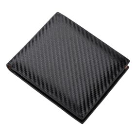 Portefeuille homme effet fibre de carbone, format deux volets, vue principale