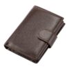 Portefeuille homme en cuir de vache à patte et porte-monnaie, vue principale