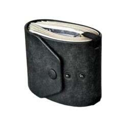 Portefeuille homme porte-billets enroulable à pressions, vue de trois quarts