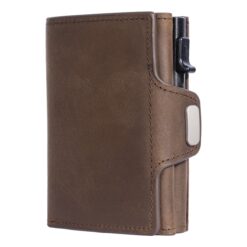 Portefeuille homme porte-cartes pop-up en cuir de vache, vue principale