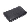 Portefeuille homme zippé à soufflet en cuir de vache, anti RFID, vue principale