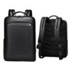 Sac à dos cuir noir homme, format fin pour ordinateur 15,6 pouces, vue principale