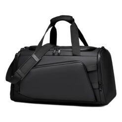Sac week end homme en nylon avec compartiment chaussures, vue principale
