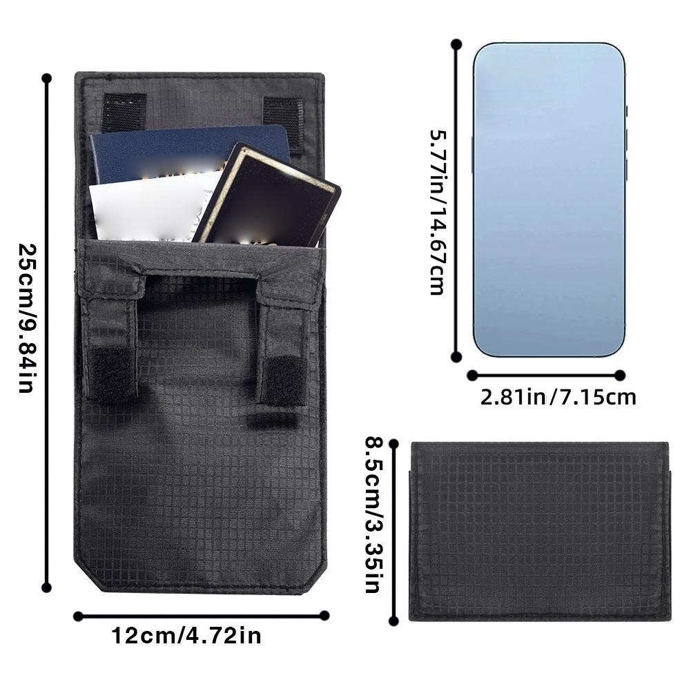 Sacoche ceinture homme dissimulée pour passeport, cartes et billets 3 Sacoche ceinture homme dissimulée pour passeport, cartes et billets, vue de face