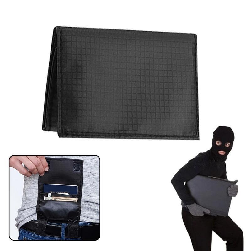 Sacoche ceinture homme dissimulée pour passeport, cartes et billets 6 Sacoche ceinture homme dissimulée pour passeport, cartes et billets, vue de profil