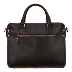 Sacoche ordinateur homme en cuir de vache, porte-documents 39 ou 43 cm, vue principale