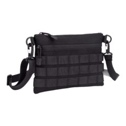 Sacoche plate Molle en nylon, port bandoulière, trois coloris, vue principale
