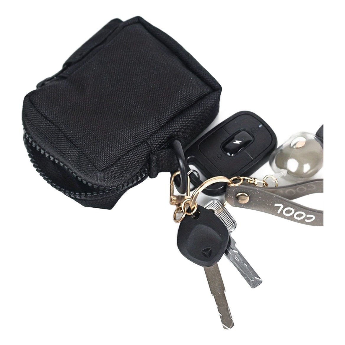 Sacoche tactique homme mini pochette EDC zippée, toile Oxford 5 Sacoche tactique homme mini pochette EDC zippée, toile Oxford, vue arriere
